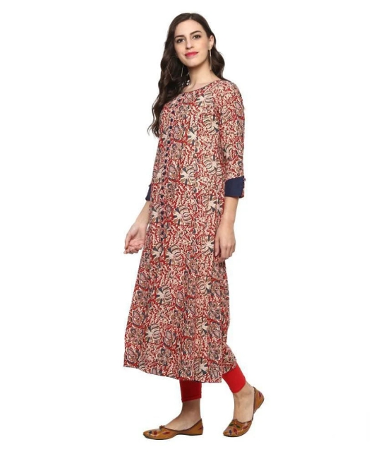 Yash Gallery Multicolor Cotton Anarkali Kurti - 5XL