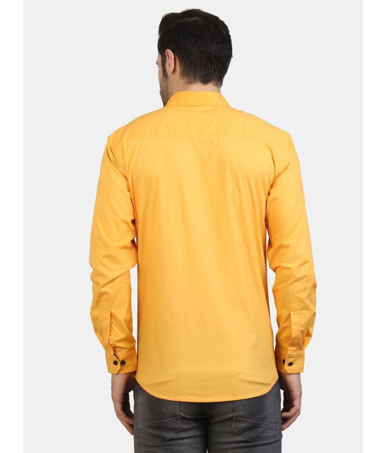 Life Roads - Yellow Cotton Slim Fit Men's Casual Shirt ( Pack of 1 ) - None