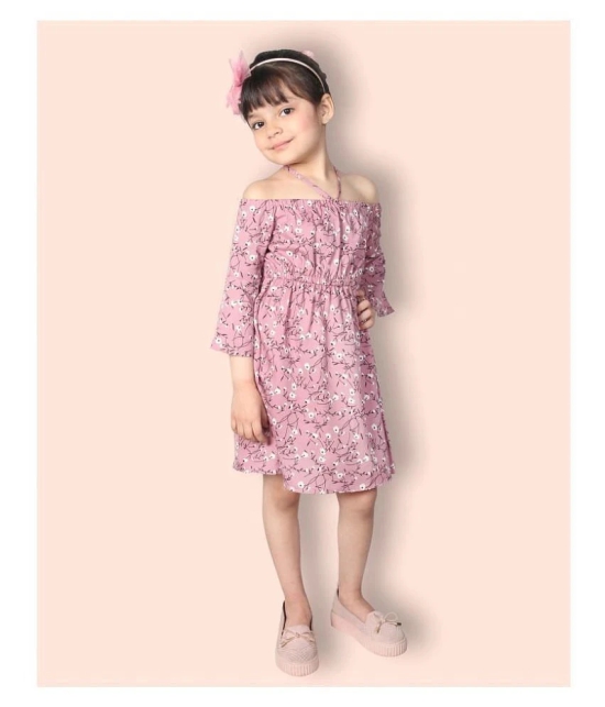 ADDYVERO Girls Knee Length Casual Dress - None