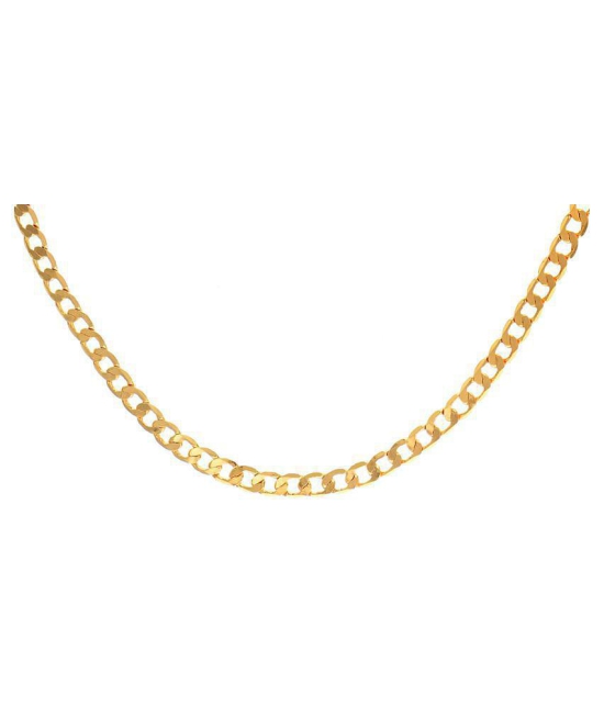 AanyaCentric 22inches Long Gold Plated Chain for Men Women Girls Boys - None