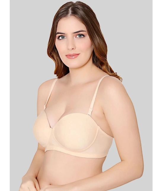 Bodycare Beige Cotton Heavily Padded Womens Balconette Bra ( Pack of 1 ) - None