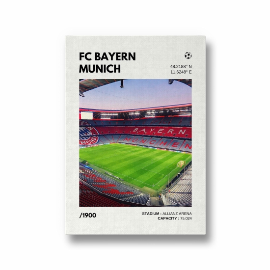 Bayern Munich Stadium Premium Wall Art-A1 / No Frame