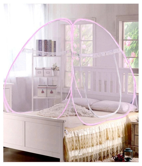 YUTIRITI Double Pink Plain Mosquito Net - Pink