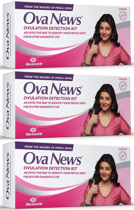 Ova News Ovulation Detection Kit by mankind Ovulation Kit  (18 Tests Pack of 3)