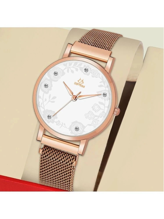 Septem Rose Gold Stainless Steel Analog Womens Watch