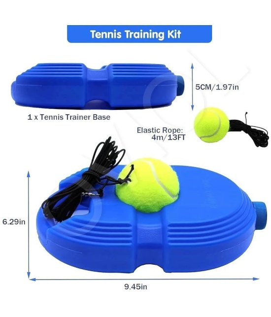 sevriza Tennis Trainer Rebound Ball with String Solo Tennis Trainer Set Self Tennis Practice Ball with String Cricket Trainer Rebound Ball with Rope Fill Sand or Water (Multicolor) (No Racke