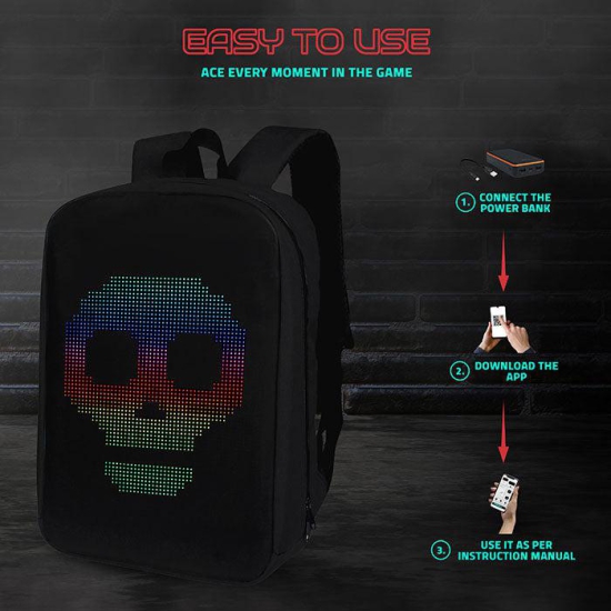 Bold Elite LED Backpack-Grey