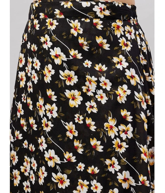 Chrome & Coral Yellow Rayon Womens Wrap Skirt ( Pack of 1 ) - None