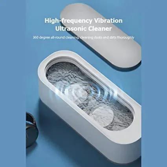 Ultrasonic Cleaner High Frequency Household Mini Portable Ultrasonic Vibration Cleaning Machine for Jewelry Eyeglasses Toothbrush Cosmetic Brush