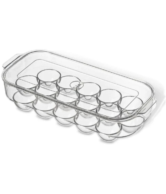 SHARUJA EggSafe Elite 16 Acrylic Transparent Egg Container ( Set of 1 ) - Transparent