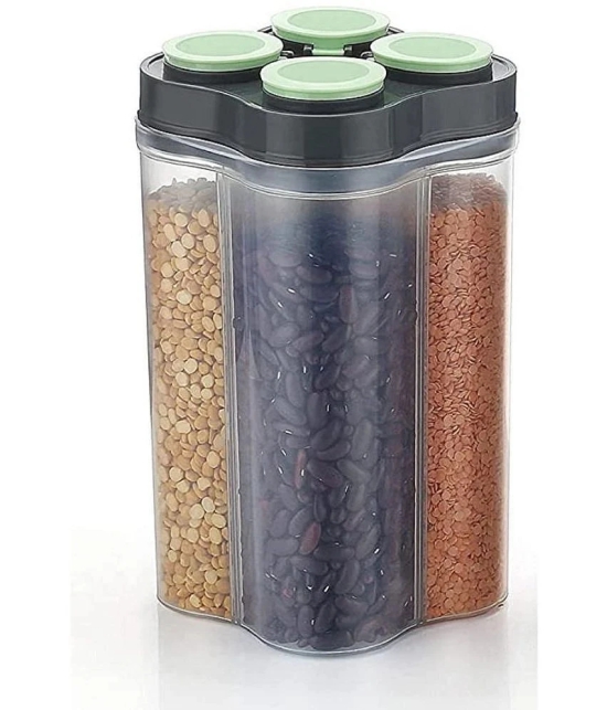 HOMETALES - Grocery/Dal/Pasta Plastic Multicolor Dal Container ( Set of 1 ) - Multicolor