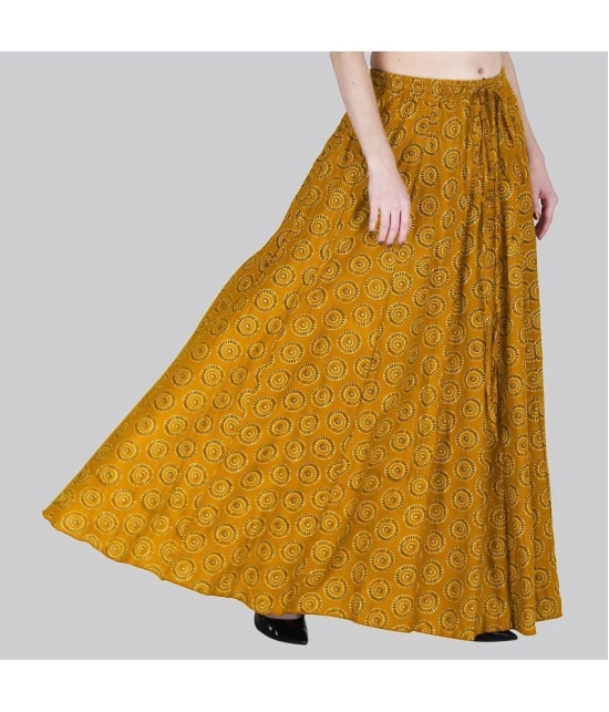 Sttoffa Yellow Cotton Womens Flared Skirt ( Pack of 1 ) - None