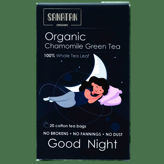 Sanatan Organic Chamomile Good Night Green tea- 20 sachets