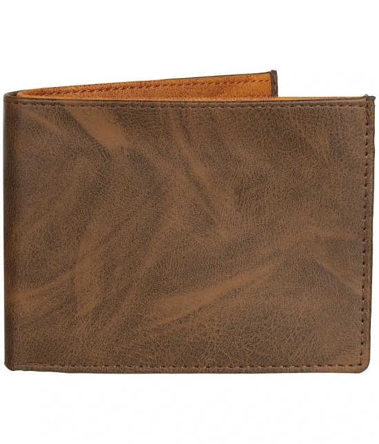 samtroh - Brown PU Mens Regular Wallet ( Pack of 1 ) - Brown