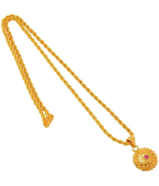 Jewar Mandi New Design Gold Plated Locket/Pendant with Rope/Rassi Chain Daily use for Men, Women & Girls, Boys - None