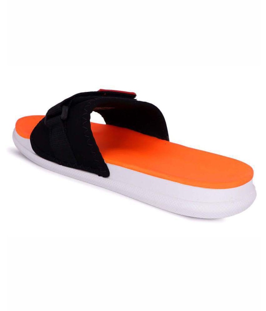 Aadi Orange Leather Slippers - 7