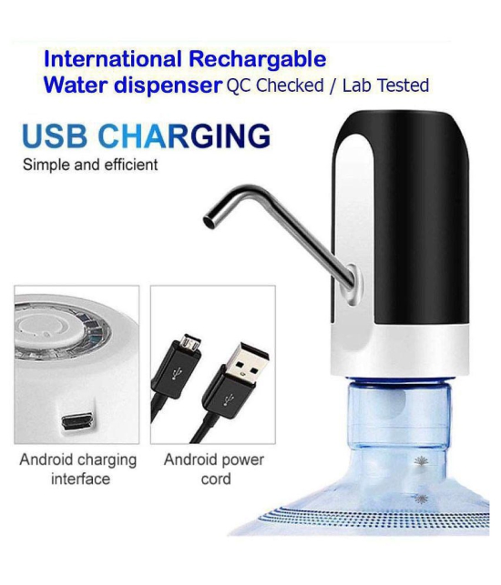 Automatic Wireless Electric Rechargeable Drinking Water Dispenser Pump for 20 Liter Bottle Can with USB Charging Cable