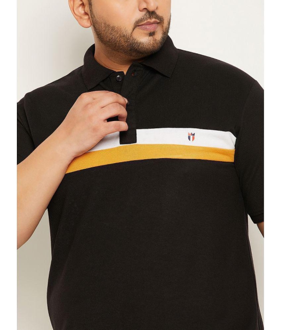 MXN - Black Cotton Blend Regular Fit Mens Polo T Shirt ( Pack of 1 ) - None