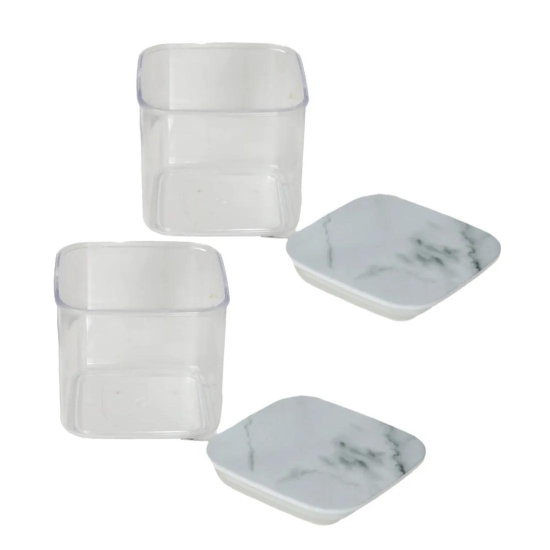 Airtight Moth-proof Storage Sealed Containers with Lid Set of 2-800 ML