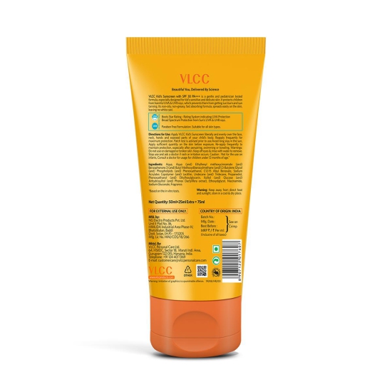 VLCC Kid's Sunscreen SPF 30 - 50ml + 25ml FREE