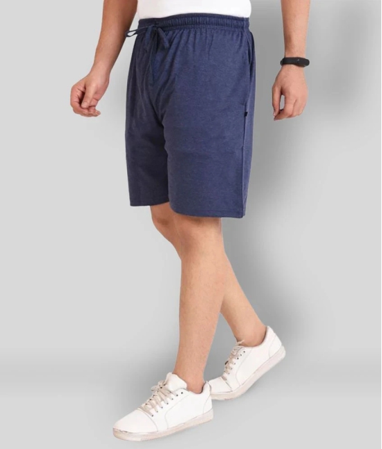 Neo Garments - Blue Cotton Mens Shorts ( Pack of 1 ) - None