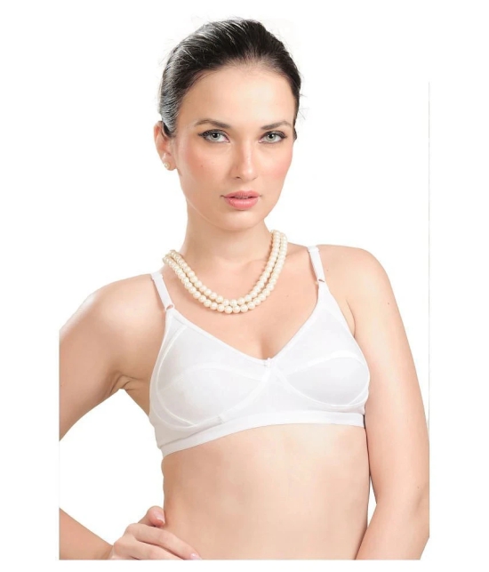 Madam Cotton T-Shirt Bra - White Single - 34B