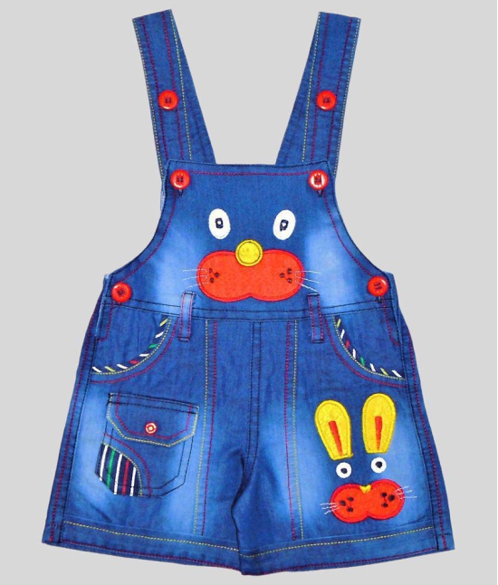 Wise Guys Dungaree Set For Baby Boys & Baby Girls - None