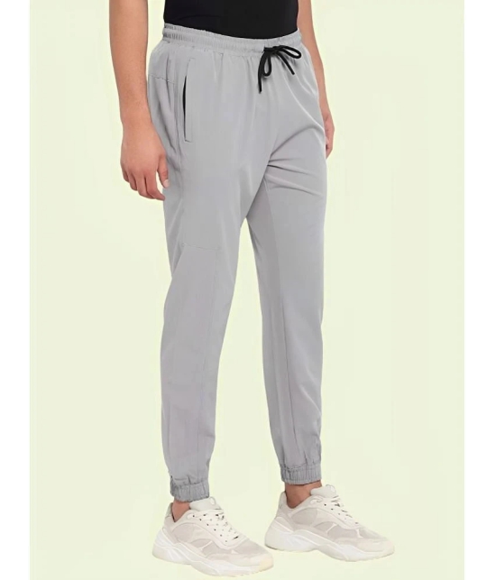 AKTIF Grey Lycra Mens Joggers ( Pack of 1 ) - None