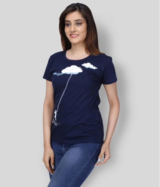 Neo Garments Cotton Navy T-Shirts - 3XL