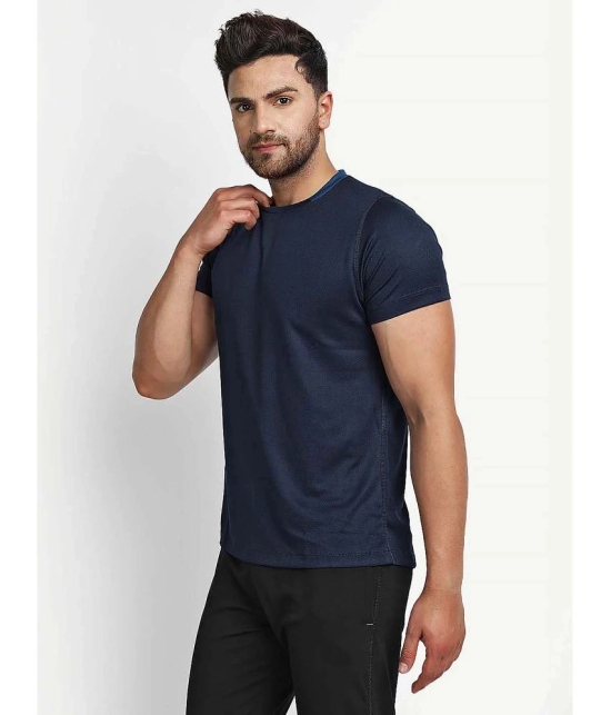 Dida Sportswear Navy Blue Polyester Regular Fit Mens Sports T-Shirt ( Pack of 1 ) - None