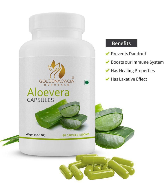 GOLDENACACIA HERRBALS Aloevera 500mg 90 capsules Capsule 1 no.s