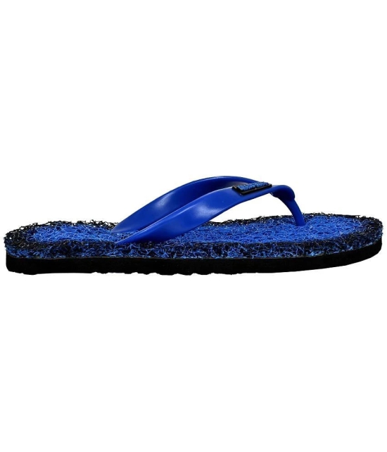 GRASS WALK - Blue Mens Thong Flip Flop - None