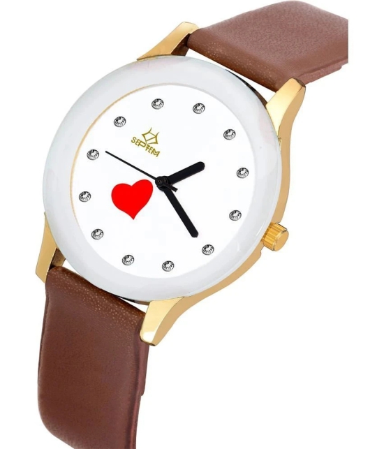 Septem Multicolor Leather Analog Mens Watch