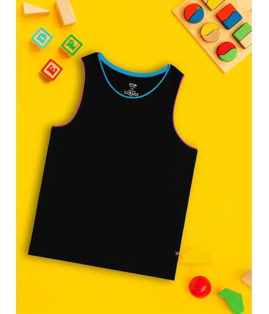 XY Life - Black 100% Cotton Girls Top ( Pack of 1 ) - None