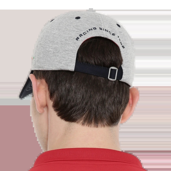 TVS Racing Cotton Black cap with Adjustable Strap, Lightweight, 100% cotton shell & Flexible Peak Cap