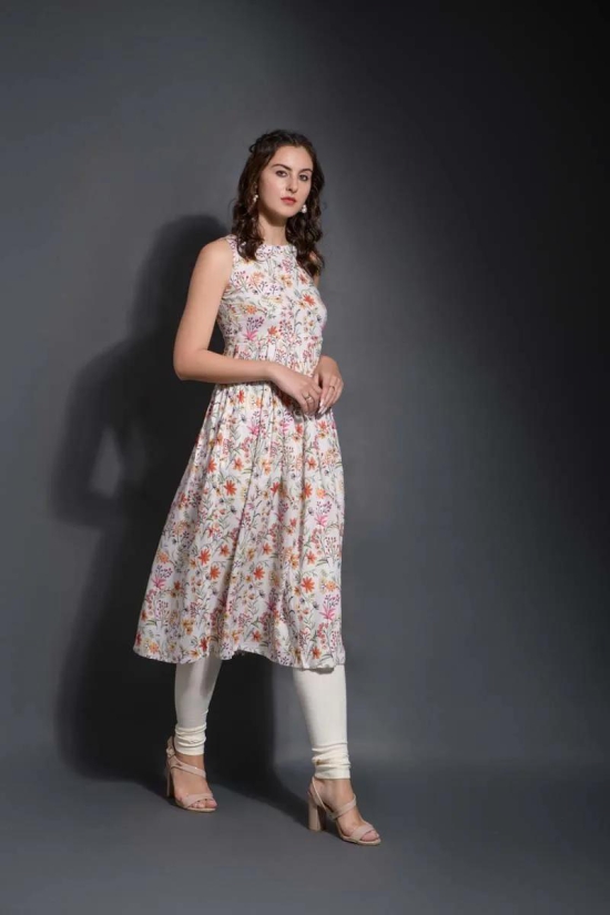 Aashi flower print kurta-XXL