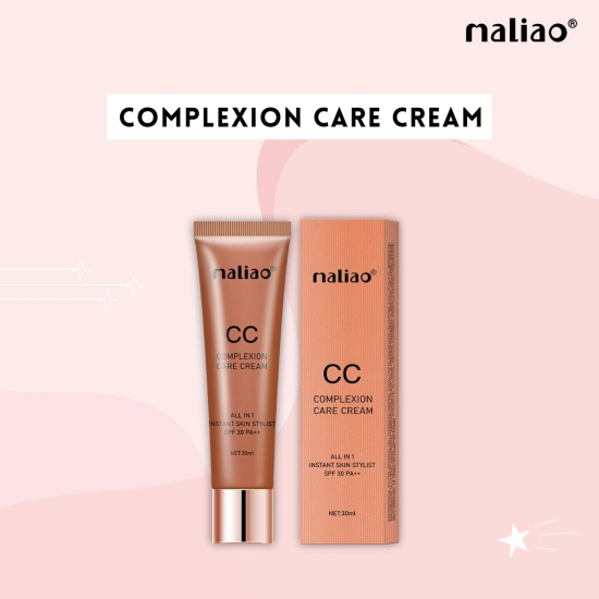 Maliao All-in-One Instant Skin Stylist CC Cream SPF 30PA++ - Flawless Coverage & Sun Protection-120 NATURAL