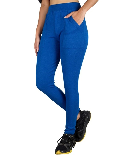 KARARO JEGGINGS - Cotton Blend Skinny Fit Blue Womens Jeggings ( Pack of 2 ) - None