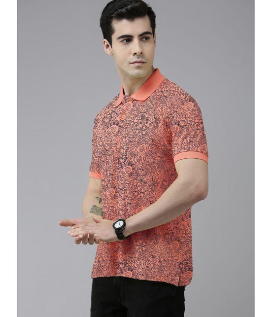 ADORATE - Coral Cotton Regular Fit Men's Polo T Shirt ( Pack of 1 ) - None