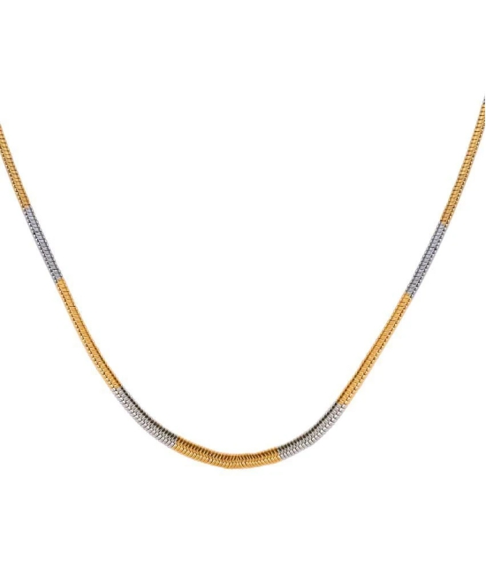 FASHION FRILL - Gold Plated Chain ( Pack of 1 ) - Golden