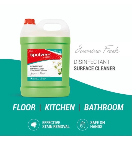 Spotzero By Milton Disinfectant Floor Cleaner, 5 Litres, Jasmine | Surface Cleaner | Stain Removal