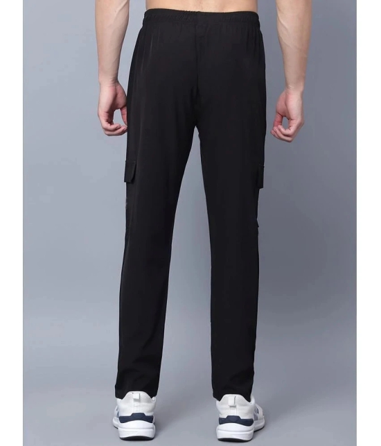 AKTIF Black Lycra Mens Trackpants ( Pack of 1 ) - None