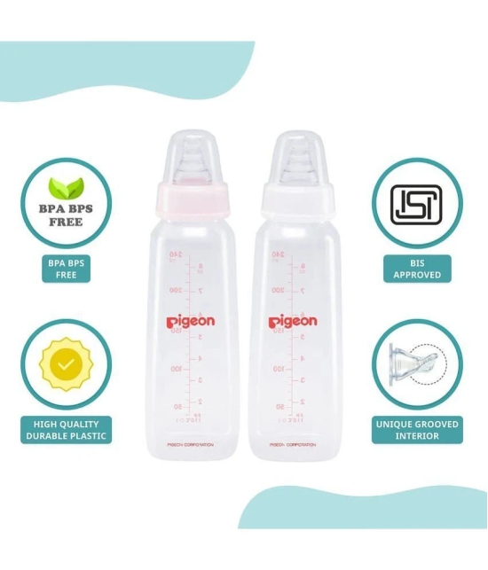 Pigeon - 240 Pink Feeding Bottle ( Pack of 2 )