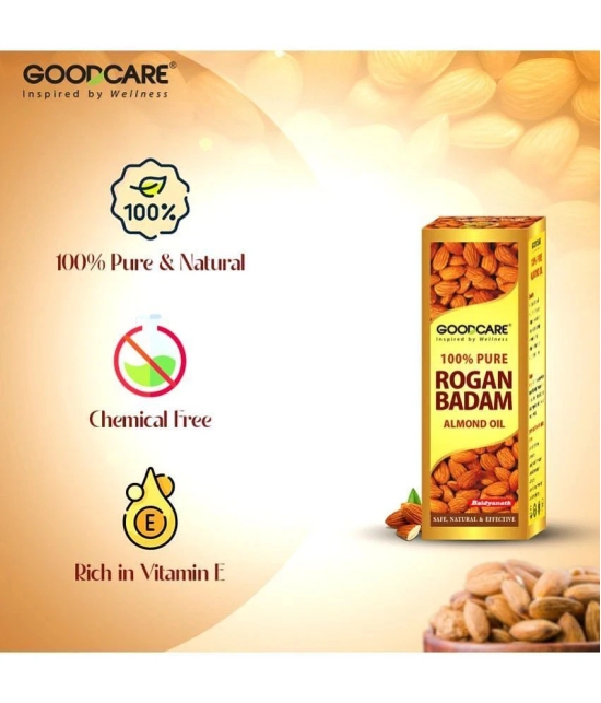 GOODCARE 100% Pure & Natural Premium Sweet Almond Oil (Rogan Badam) for Body, Skin & Hair - 200 ml