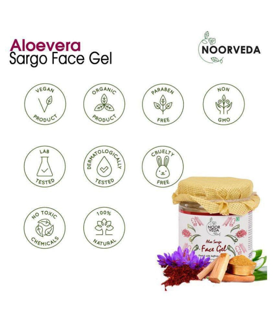 Noorveda Sargo Anti Acne face Gel for Skin Tan, Depigmentation & Skin Repair Day Cream 180 gm