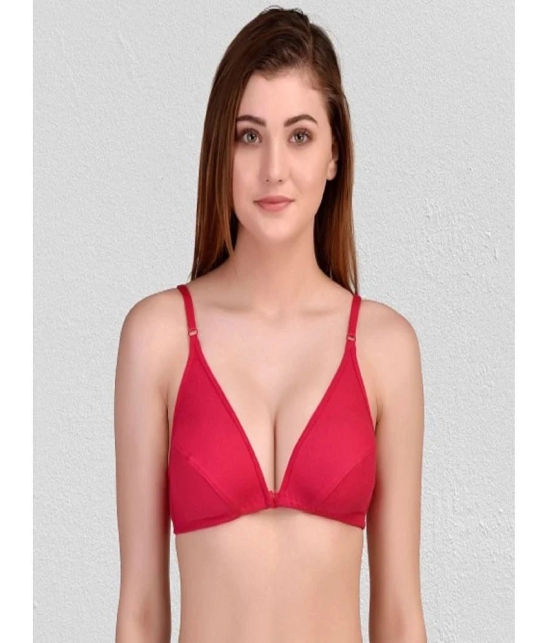 Zourt - Multicolor Cotton Non Padded Womens Push Up Bra ( Pack of 2 ) - None