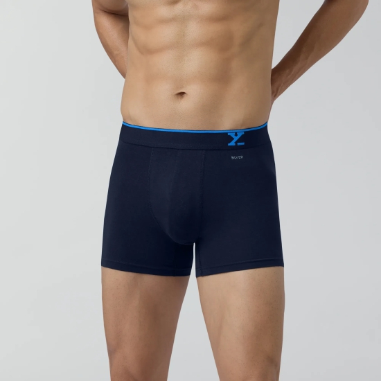 Traq Silver Cotton Trunks Midnight Blue XL