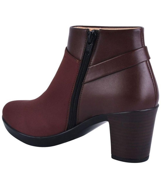 Shoetopia Brown Women''s Ankle Length Boots - None