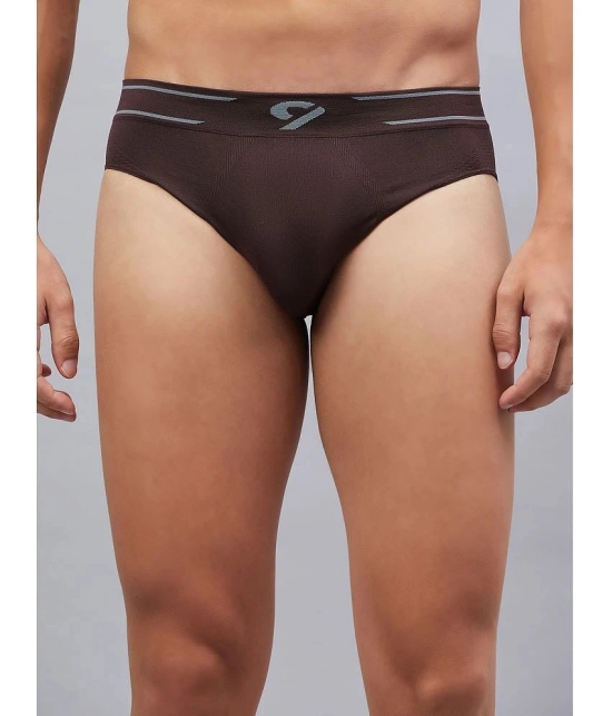 C9 Airwear - Brown Nylon Mens Briefs ( Pack of 1 ) - None