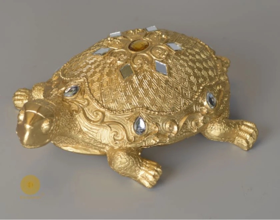 Tortoise Showpiece for Vastu-Gold